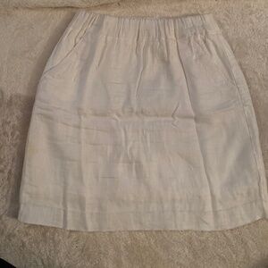 Loft White Linen Skirt - Sz XS